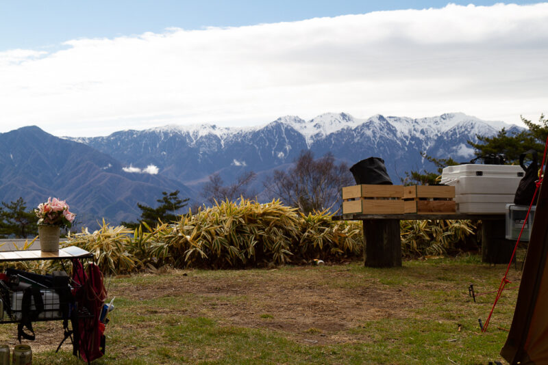 陣馬形山サイトからの絶景