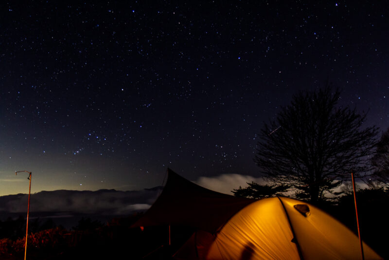 陣馬形山の星空