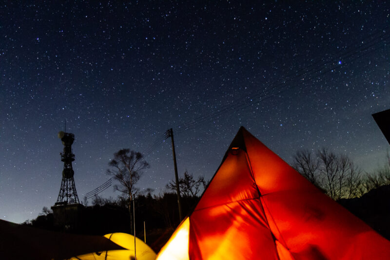 陣馬形山の星空