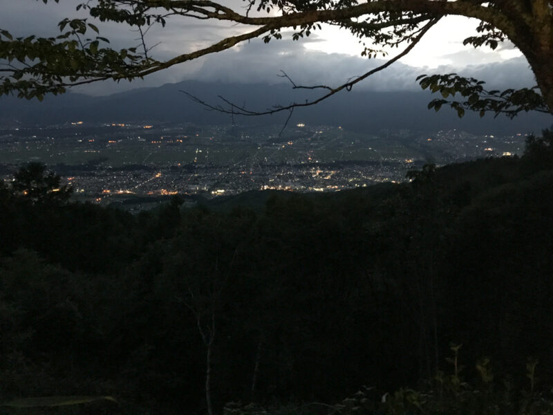 萱野高原キャンプ場夜景