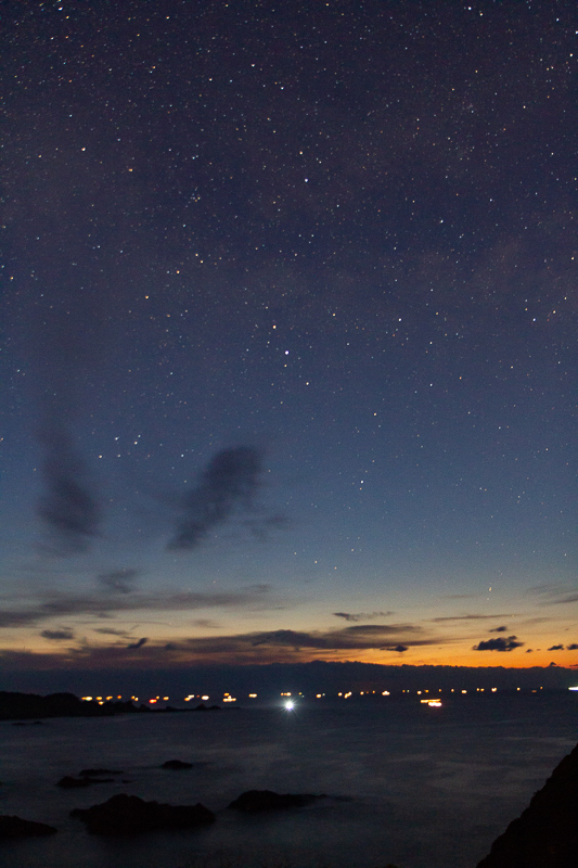 夜明け前と星空