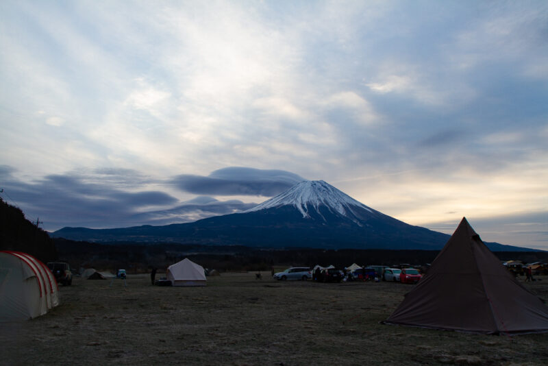 朝の富士山