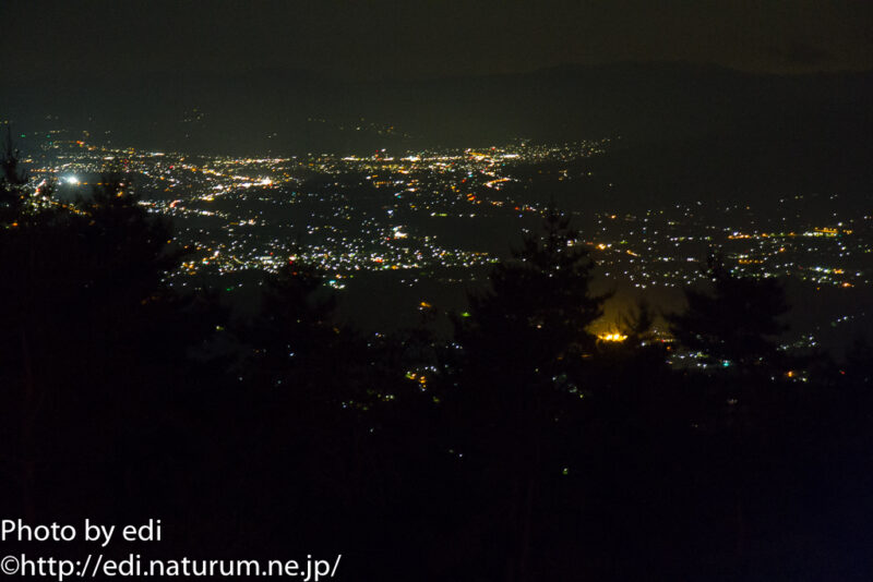 陣馬形山からの夜景