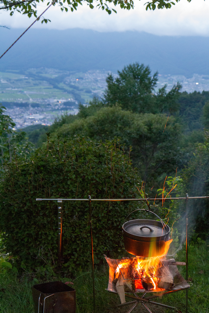 萱野高原キャンプ場夜景