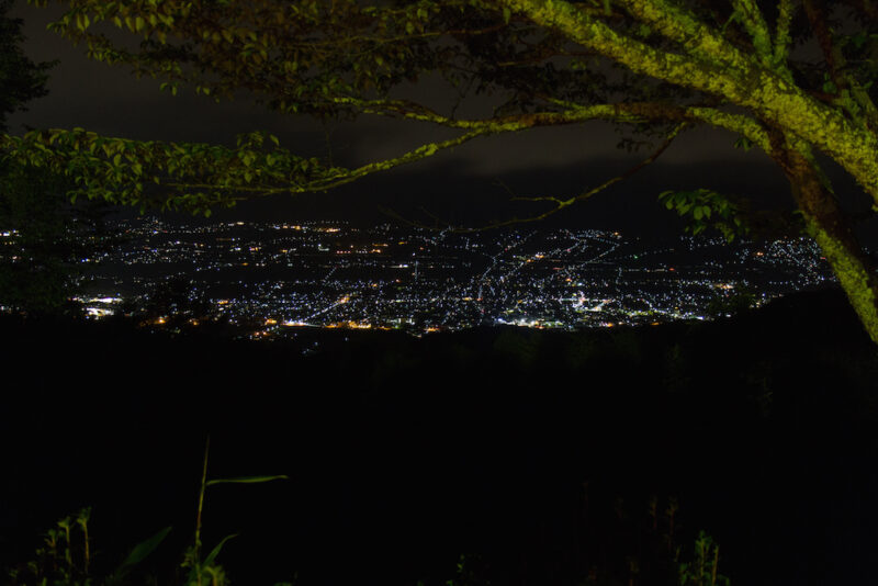 萱野高原キャンプ場夜景