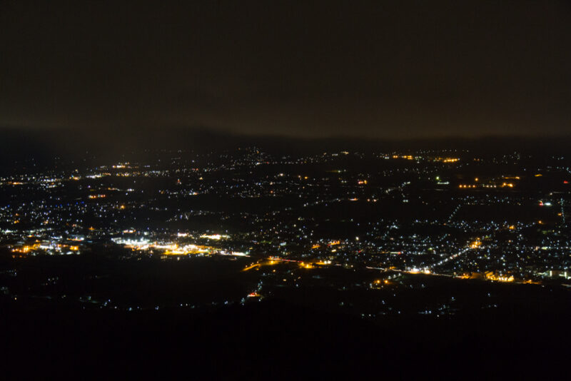 萱野高原キャンプ場夜景