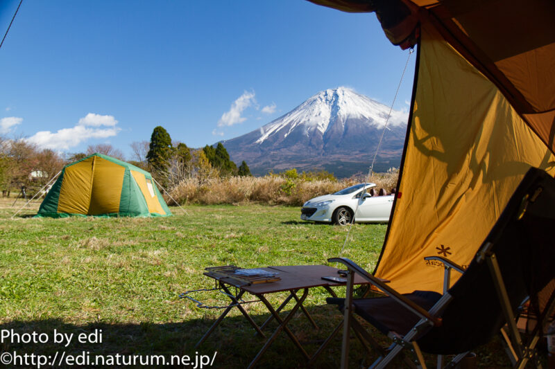 リビングシェルから見える富士山